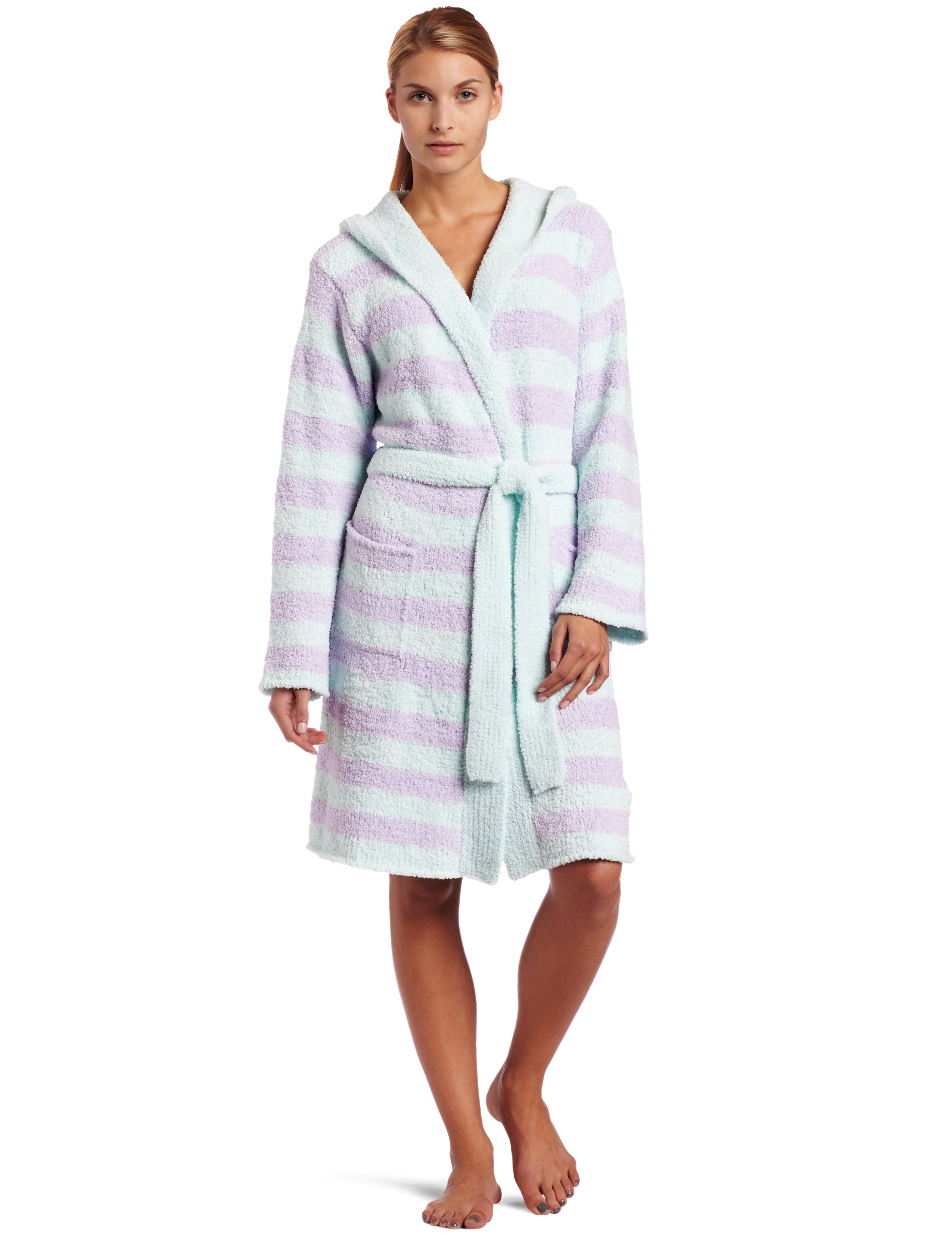 CASUAL MOMENTSWomen's Marshmallow Hooded Robe
