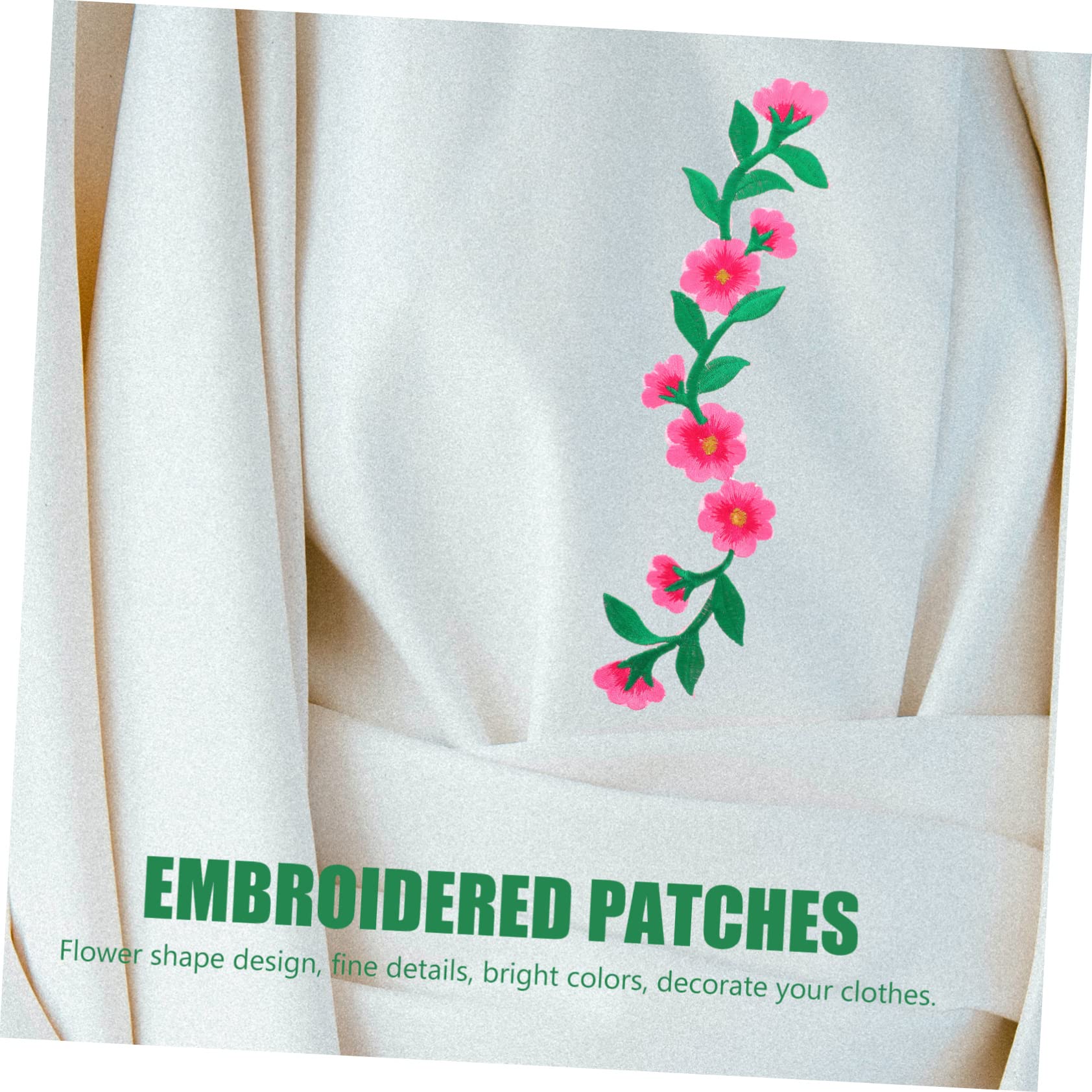 STOBOK 30pezzi Patches Floreali Ricamati Termoadesivi Per Abbigliamento Scarpe e Jeans Decorazioni Eleganti Per Riparazioni e Abbellimenti