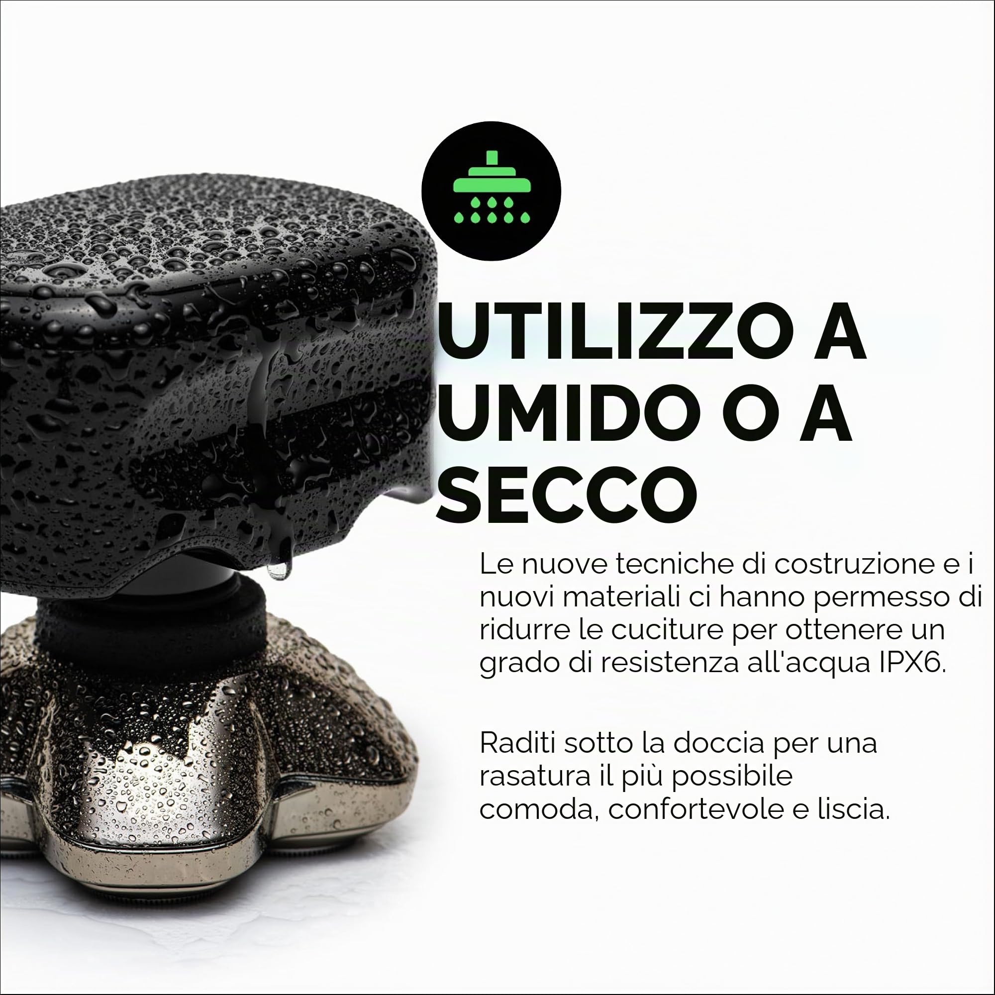 Skull Shaver Palm Pro MX5, Rasoio - Lama Carver 4 Head Pro, Senza Fili, Ricaricabile, per uso sotto la Doccia e a Secco, Display LCD, Ricarica USB | Lama Carver 4 Head Pro, Senza Fili, Ricaricabile, per uso sotto la Doccia e a Secco, Display LCD, Ricarica