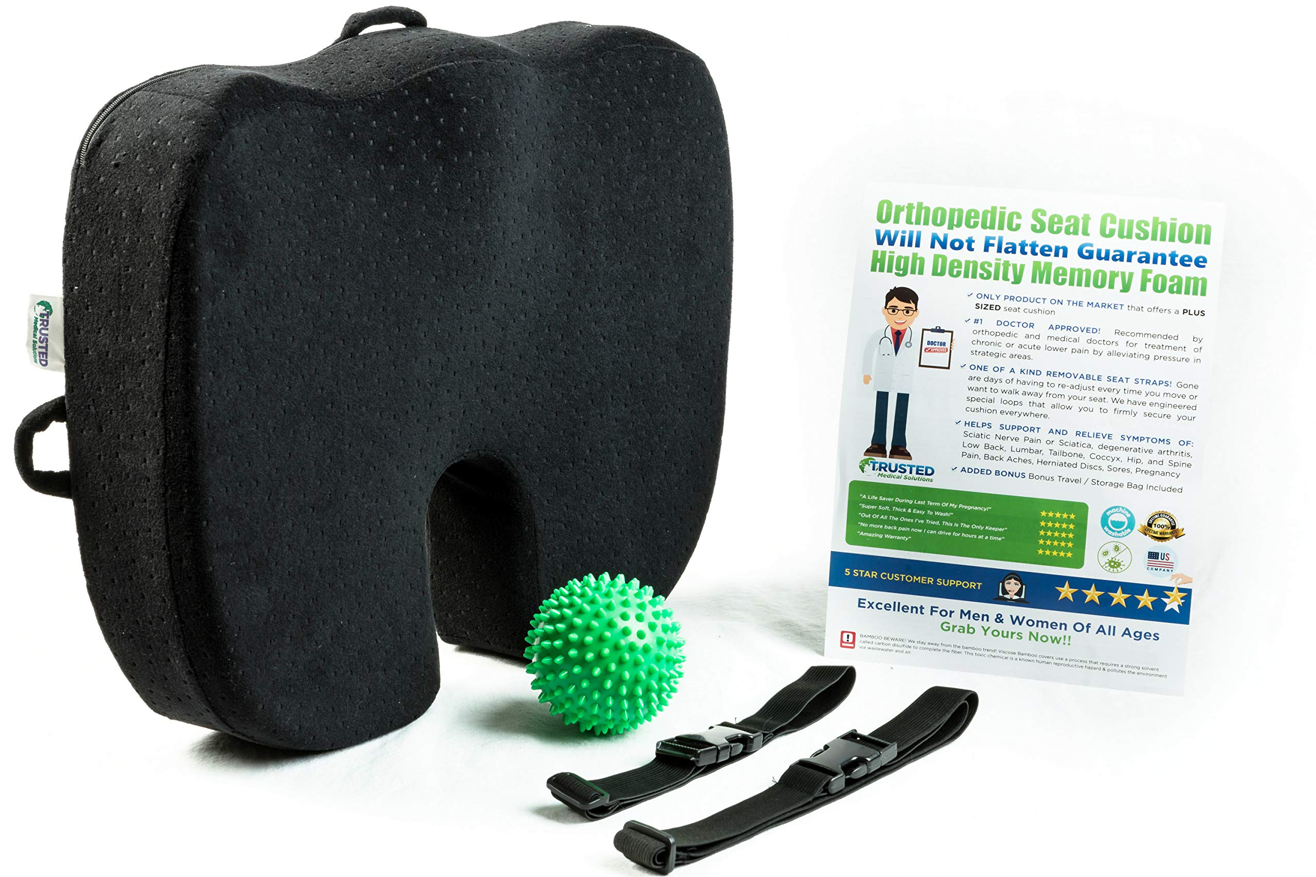 Amazon.com: Trusted Plus Sized Firm Seat Cushion - Heavy Duty XL