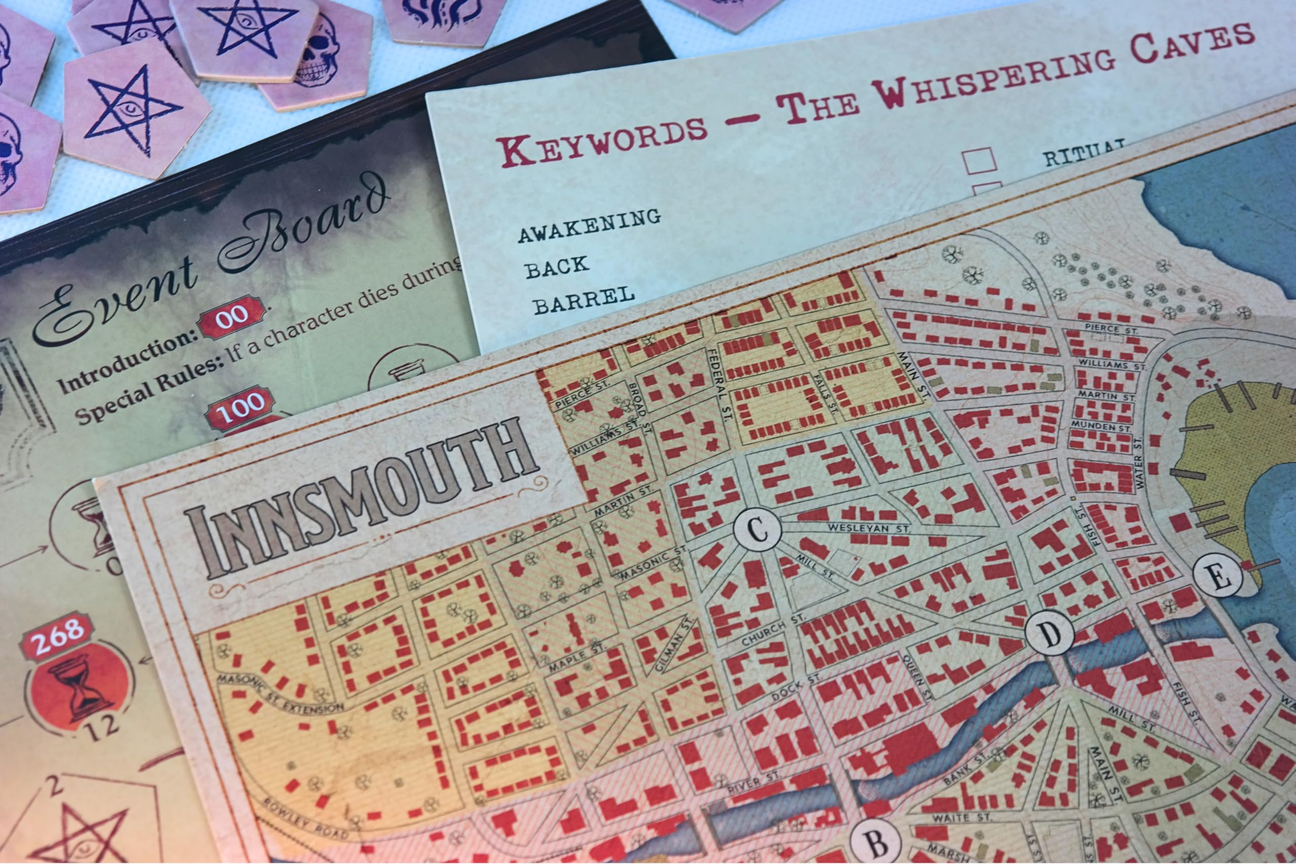 Chaosium Inc. | Call Of Cthulhu: Miskatonic Tales: Journey To Innsmouth | Cooperative Narrative Board Game, Mythos Investigation Adventure With Branching Story | Cooperative Play | Variable Play Time