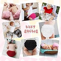 Vista 6 de Durio Bloomers para niñas pequeñas, fundas de pañales con volantes para niñas, lindos pantalones cortos de algodón para niñas