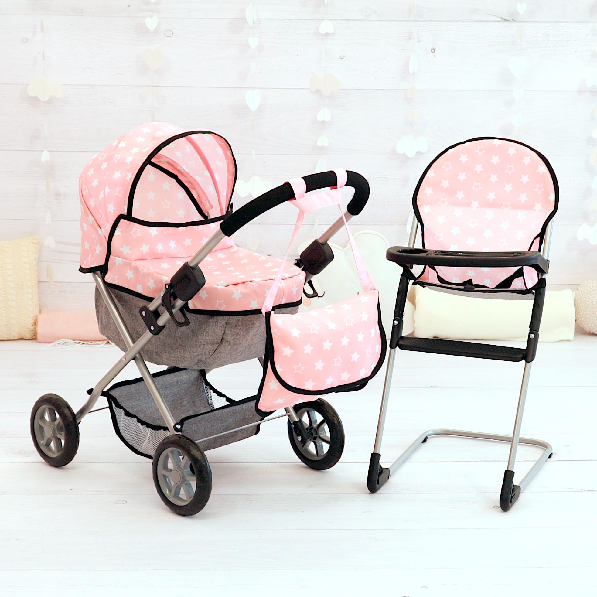 Test de l'ensemble poussette Bayer Design 15012AB pour poupée