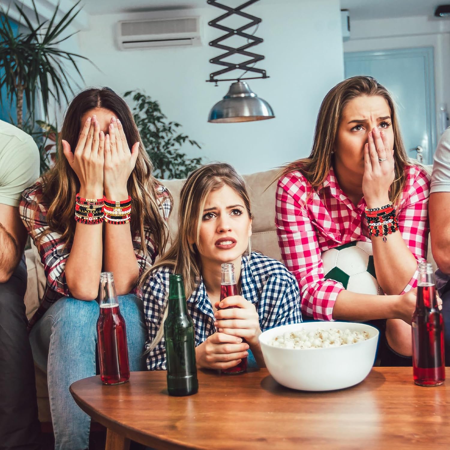 Landical 36 Pcs Football Game Day Heishi Bracelets for Women Spirit Day Accessories Stackbale Clay Bracelets Beaded Stretch Bracelet Football Mom Accessories Outfits Jewelry Gifts - Image 4