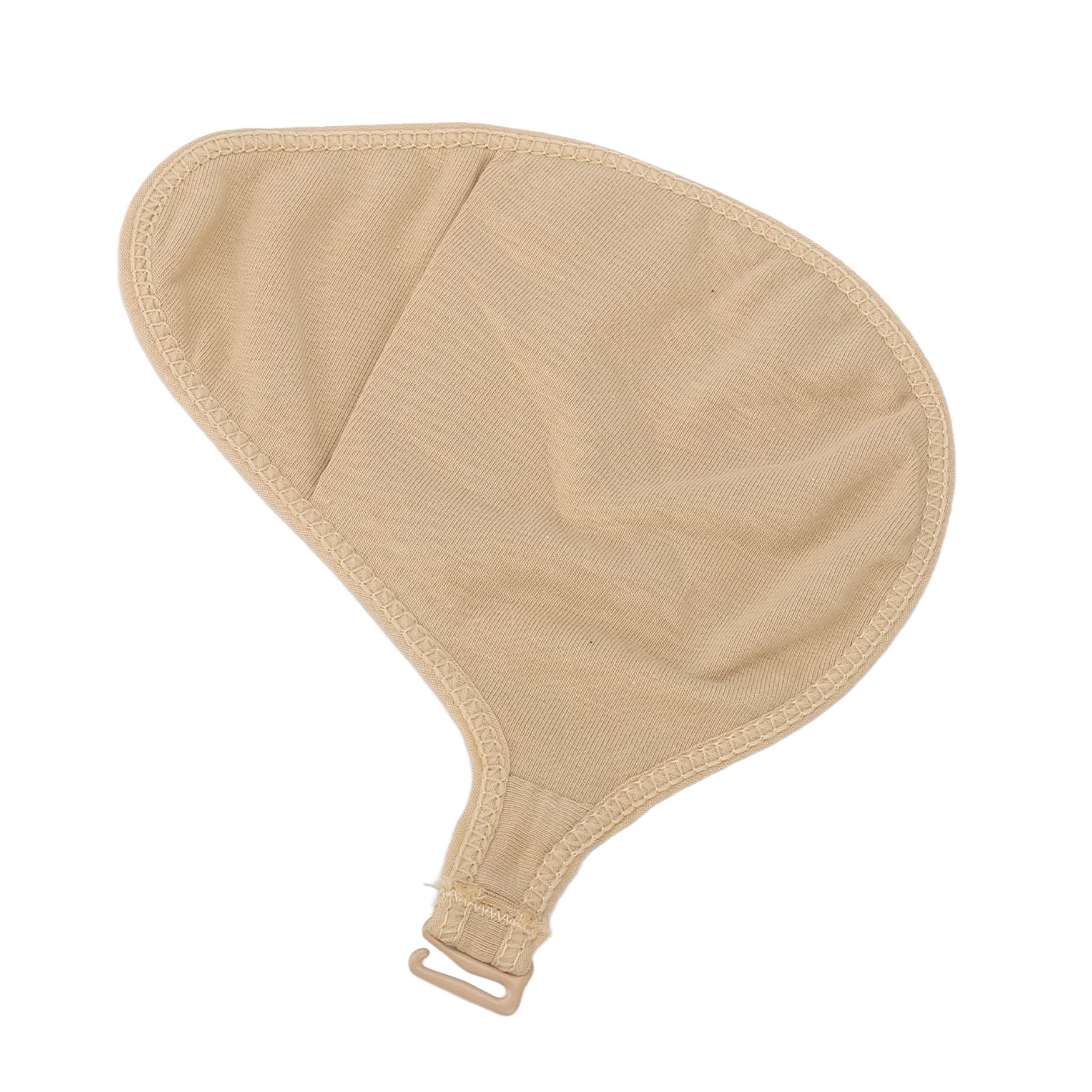 Jiawu Tette in Spugna di Ventilazione Leggera con Seno in Cotone, Tasche Protettive con Petto a Uncino, Cuscinetti per Inserti Reggiseno per Protesi Mammarie, Forme Mammarie, Mastectomia (Giusto)