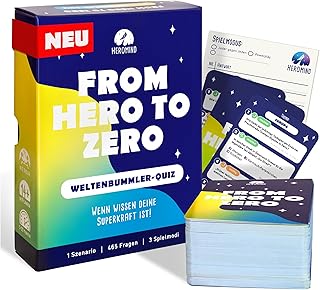 Quizspiel Weltenbummler - Quiz Spiel Erwachsene & Familie - Wissensspiele ab 2 Personen ab 14 Jahre - Allgemeinwissen Fragespiele und Weltreise Spiel als Geschenk für Reisende