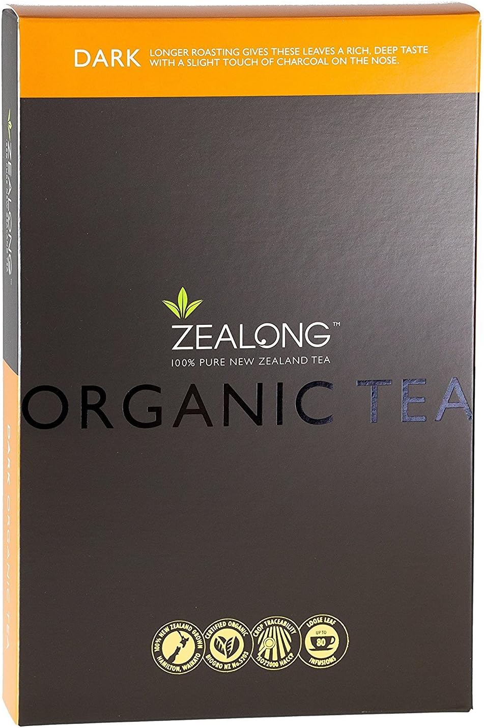 Dark Roasted Oolong Organic Tea | Premium Hand Picked Loose Leaf 50 gram | by Zealong New Zealand, Creators of The World's Purest Tea
