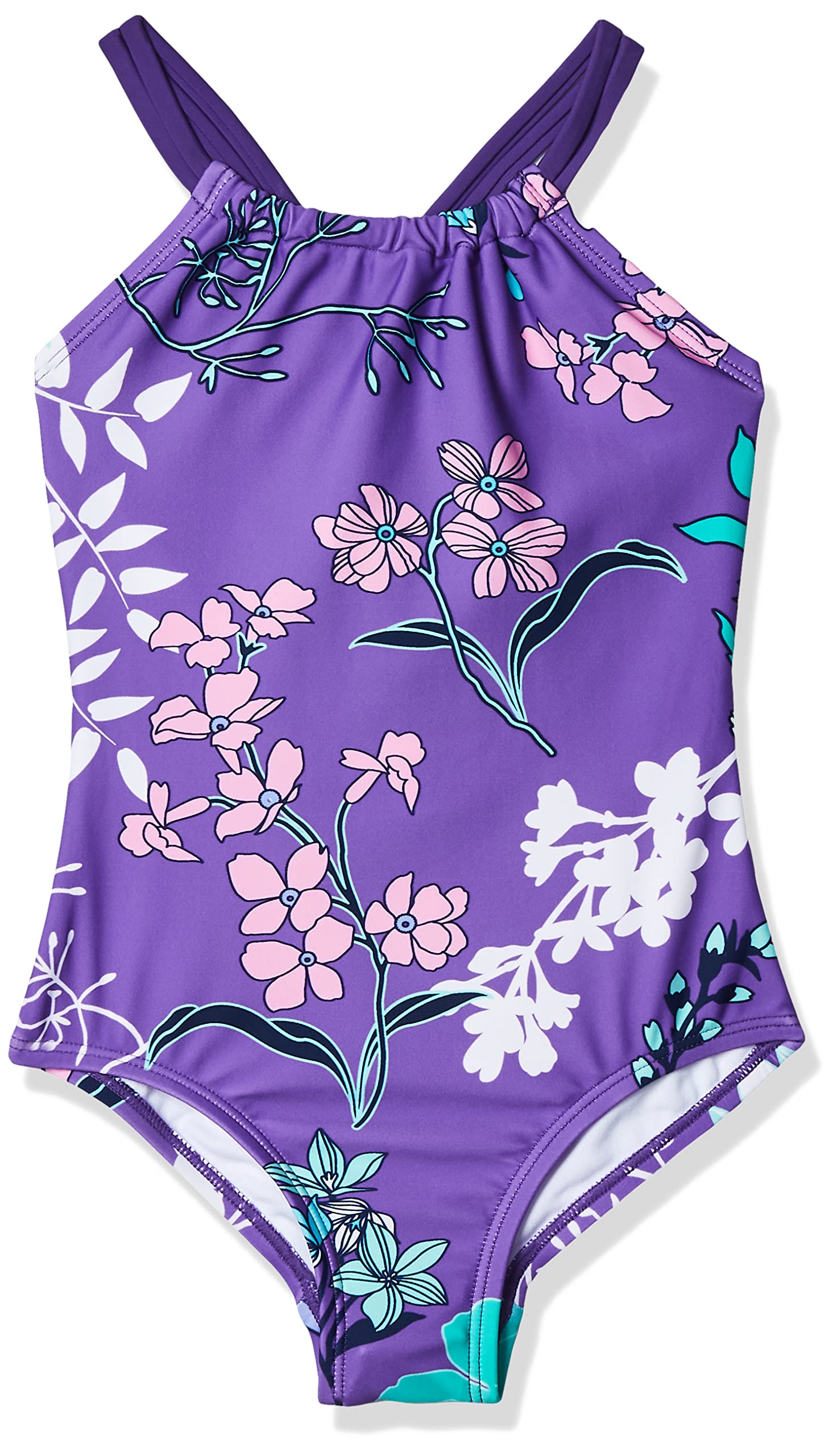 Kanu Surf Girls Jasmine Beach Sport Halter One Piece Swimsuit