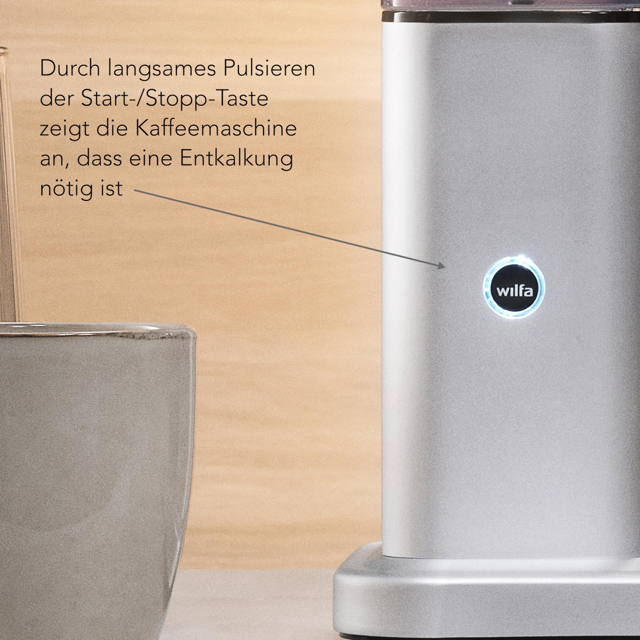 Wilfa Zense Alux filterkoffiezetapparaat - 1.25L afneembaar waterreservoir - Warmhoudfunctie - Druppelstop & automatische uitschakeling - Instelbare doorloop - Aluminium behuizing (gepolijst roestvrij