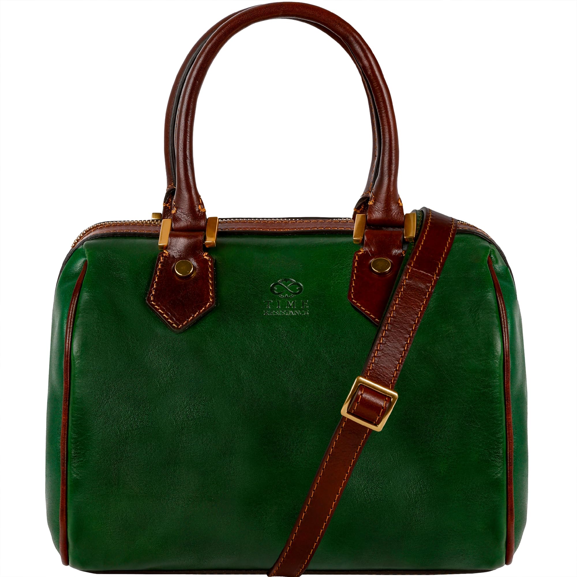 Time Resistance Leather Handbag - Full-Grain Leather Purse for Women - Top Handle Bag - Tote Bag | Full-Grain Leather