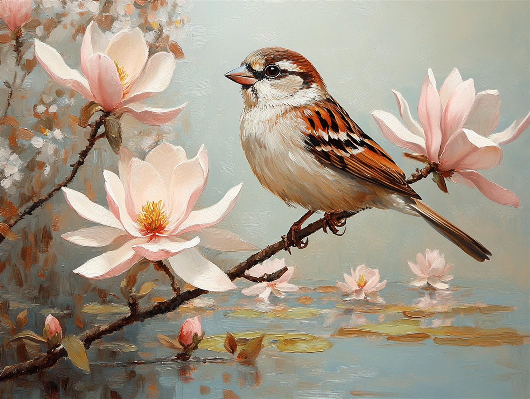 Puzzle dla dorosłych 6000, kwiat wróbel, 179 x 105 cm, n-278