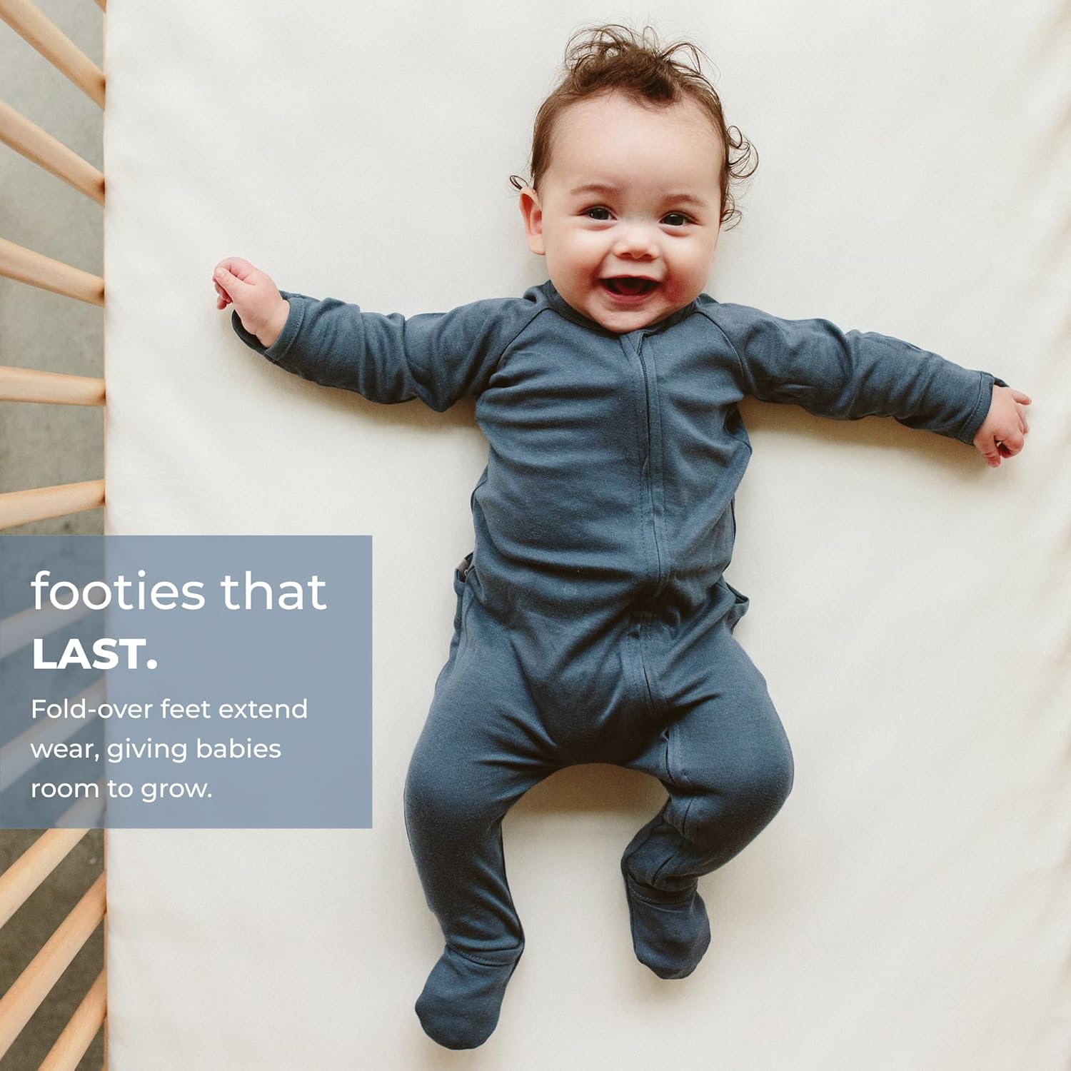 Viscose Bamboo + Organic Cotton Footie - Image 5