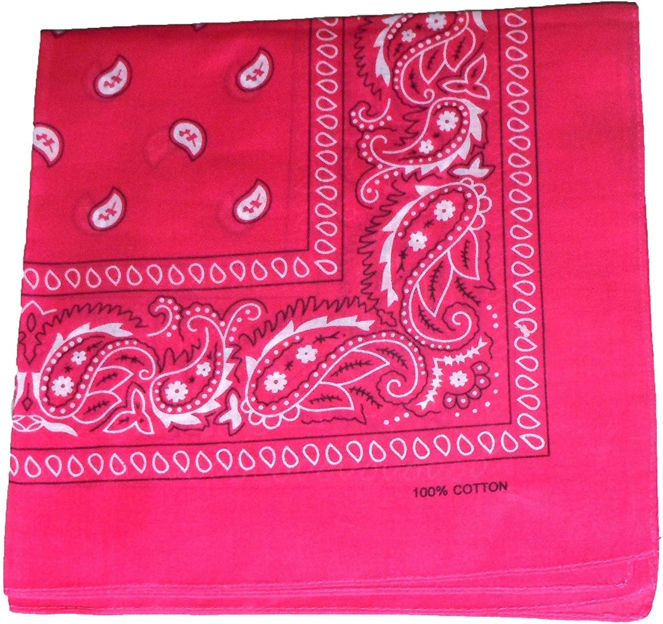 SwittyPaisley Bandanas By Romote 100% Cotton 12-Pack 22" x 22"