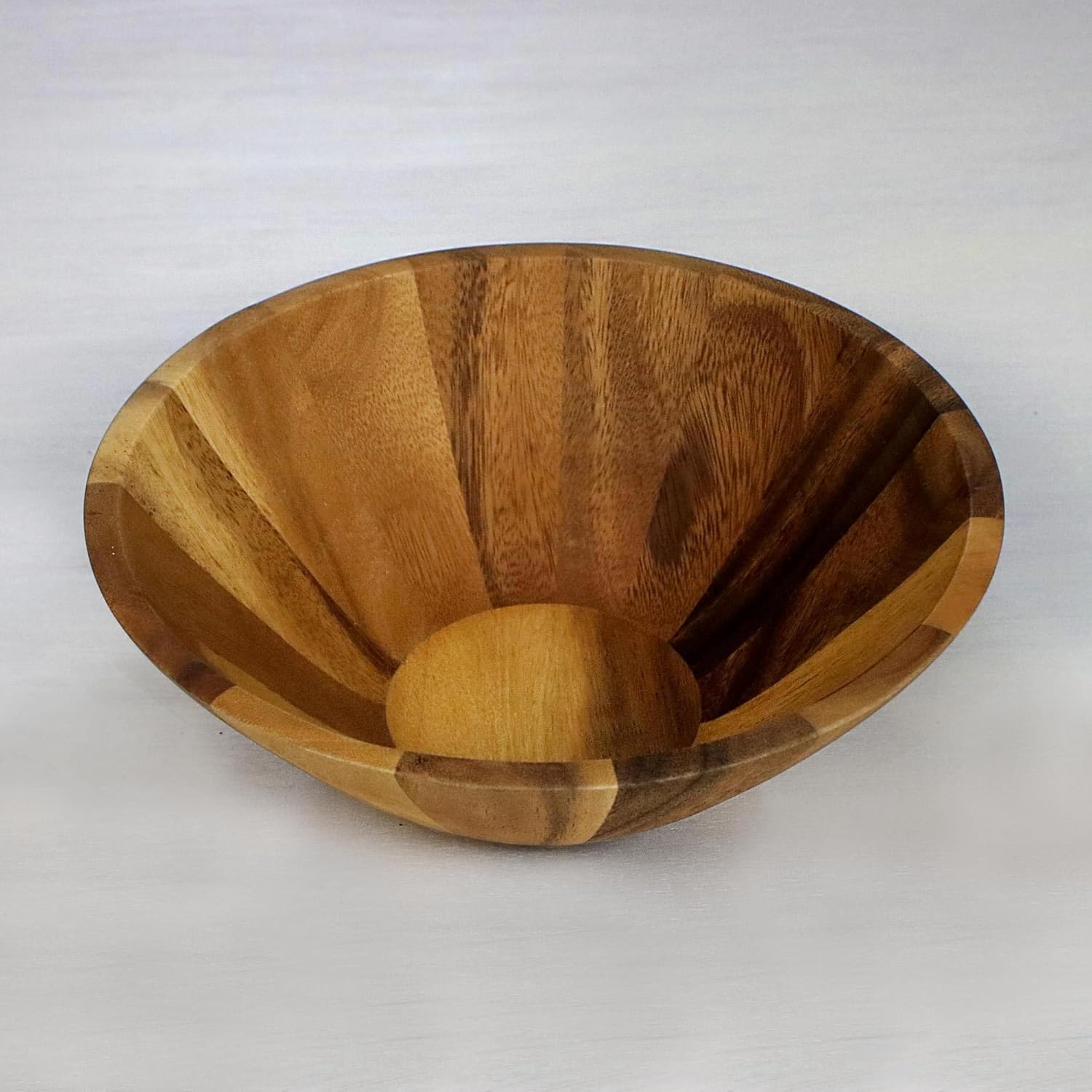 NOVICA Brown Handmade Wood Eco-Friendly Serving Bowl, 'Conical Nature'