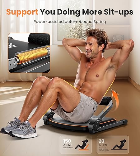 Miniatura 4 de Niceday Equipo de entrenamiento abdominal, máquina de abdominales para entrenamiento de estómago, máquina de entrenamiento de abdominales para el