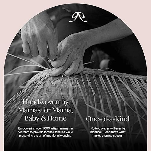 Miniatura 7 de Juego de cestas de ratán tejidas a mano, 15 x 10 x 6 pulgadas, canastas pequeñas festoneadas, cesta redonda de mimbre, cesta de almacenamiento de