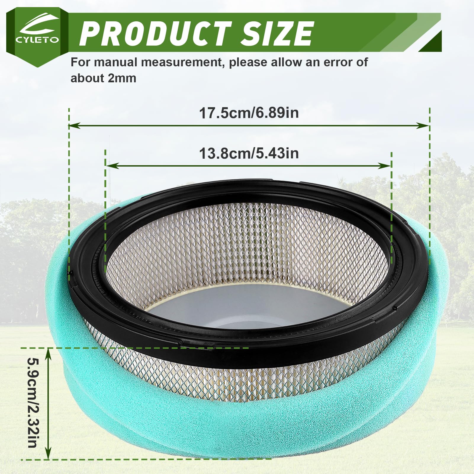 263-32610-a1 Air Filter Fits Robin 263-32610-01 EH65 EH63 EH64 Subaru 0187-6068 263-32610-01 Lawnmower Engines, Lawn Mower Air Cleaner