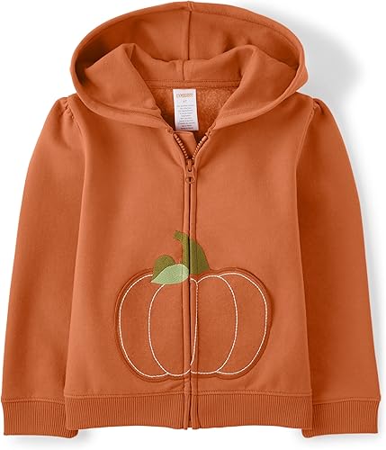 Gymboree Sudadera con capucha y cremallera de manga larga para niñas y niños pequeños