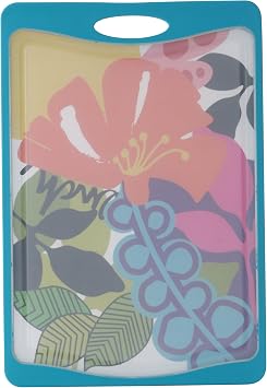 French Bull Easy Grip Multi-Size Microban Antimicrobial Cutting Board-Plastic, Non Slip, Non Porous, Knife Friendly, BPA-Free, Dishwasher Safe, 17", Oasis