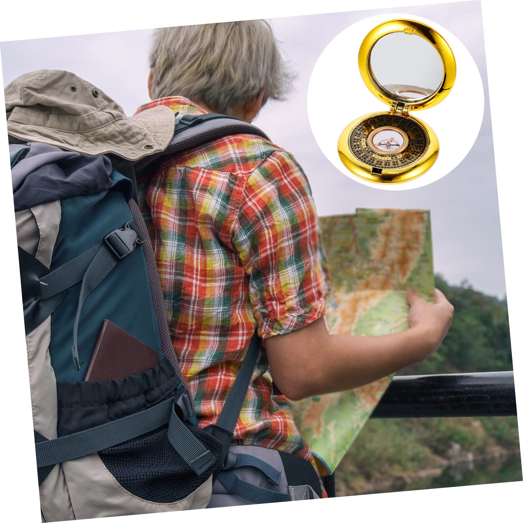 Toddmomy 4pièces Boussole Automatique De Boussoles Rondes Étanches pour Camping Et Randonnée Compagnon De Navigation Pratique Et Précis