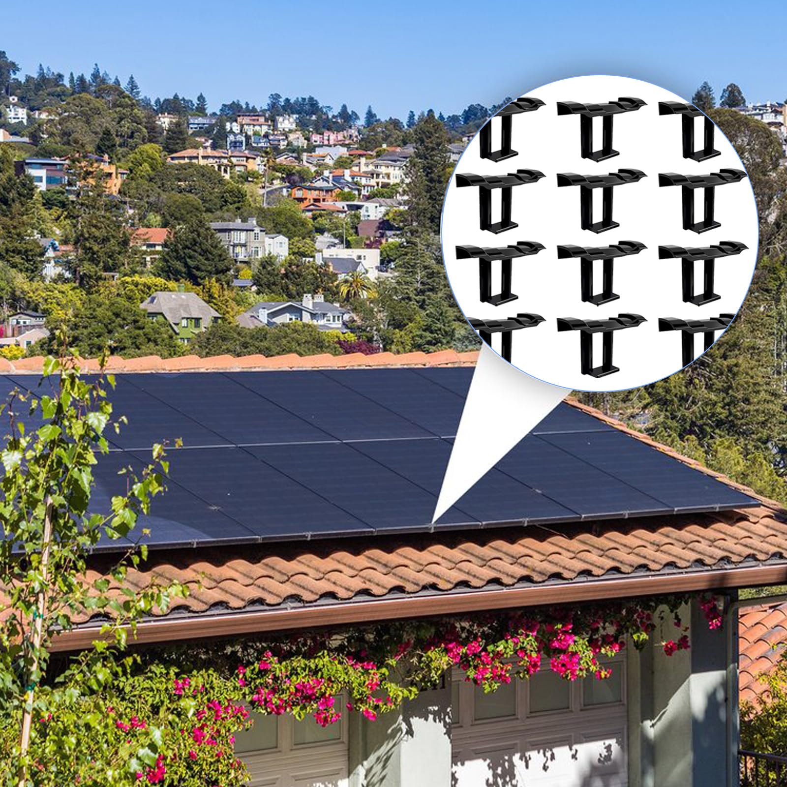 30 sztuk uchwytów do paneli słonecznych 30 mm, akcesoria solarne, klipsy do odpływu wody, klipsy do odpływu wody, moduły PV, plastikowy klips odwadniający PV, do uchwytu, paneli solarnych