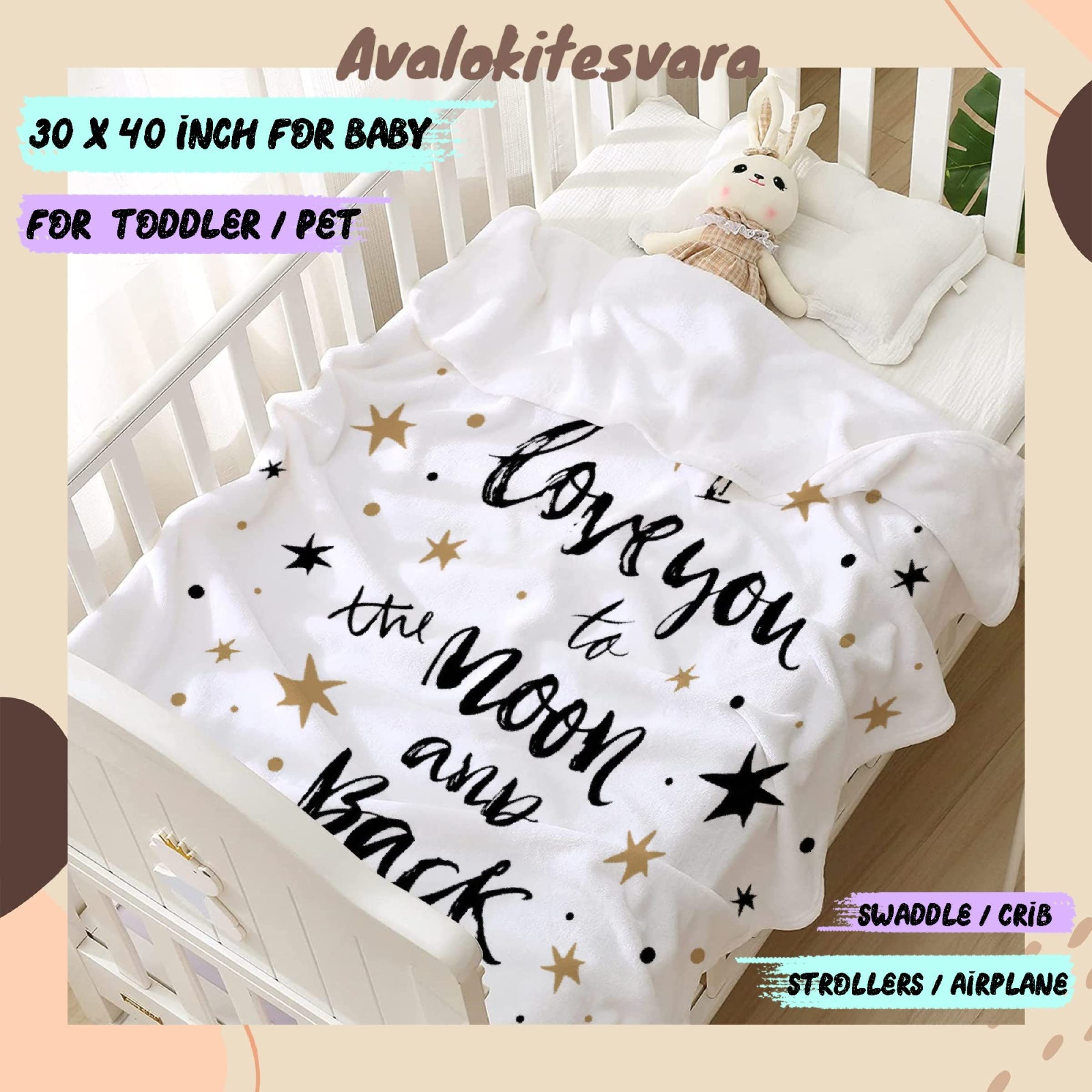 FJAUOQ I Love You to The Moon and Back, coperta in flanella super morbida e calda, per letto, divano, 152 x 127 cm, coperta per adolescenti