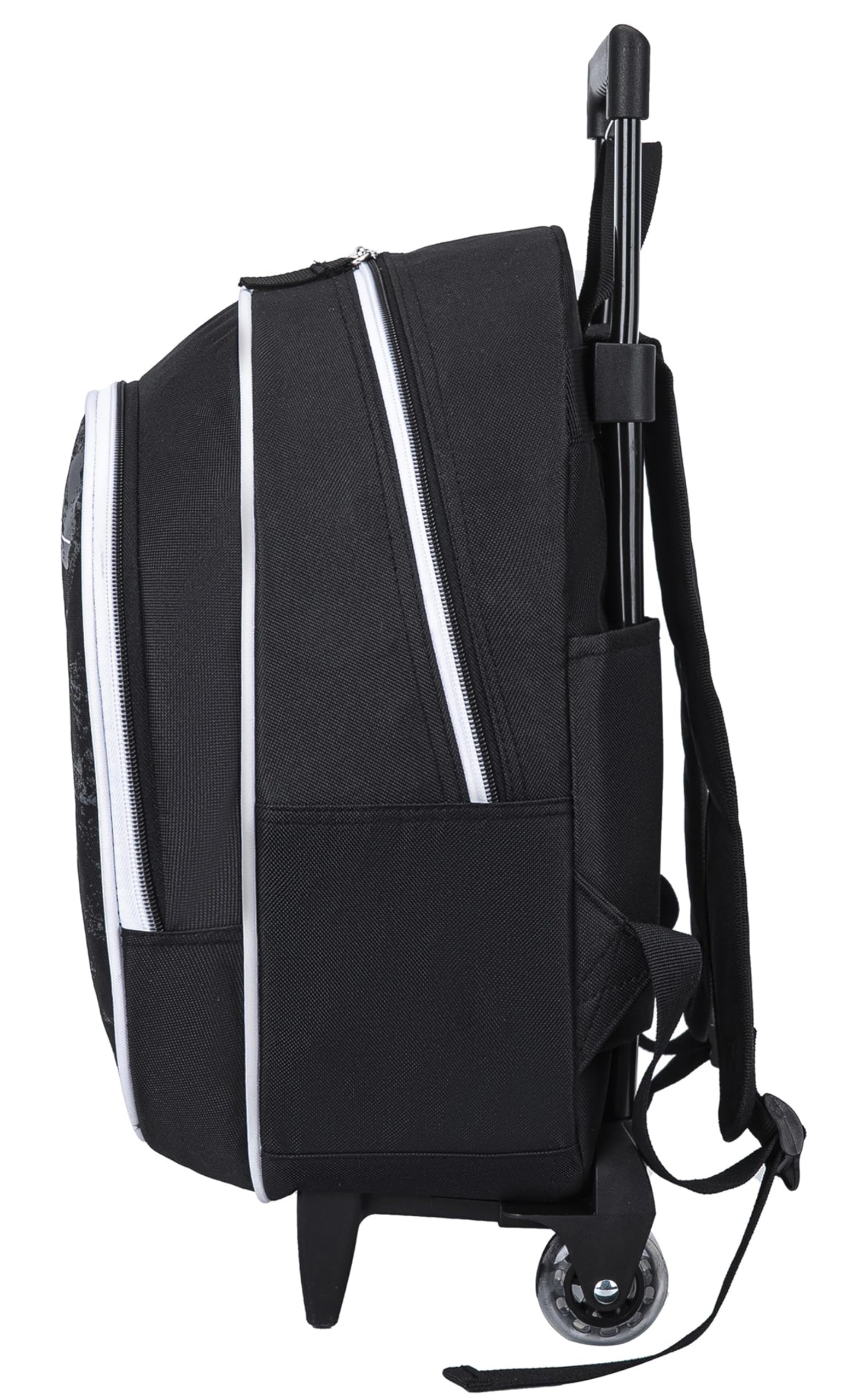 Real Madrid - Mochila escolar con ruedas Real - Colección oficial