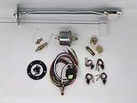 Vista 5 de Dolphin Gauges 1951 1952 Chevy Car 3 3/8 Quad Style Programable Gauge Panel Inserto Blanco