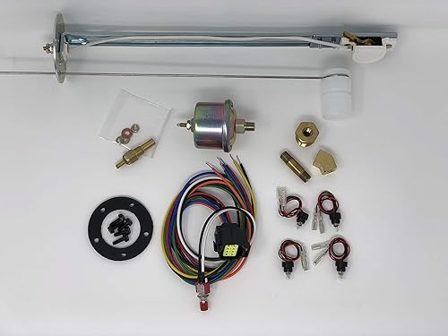 Miniatura 5 de Dolphin Gauges 1951 1952 Chevy Car 3 3/8 Quad Style Programable Gauge Panel Inserto Blanco