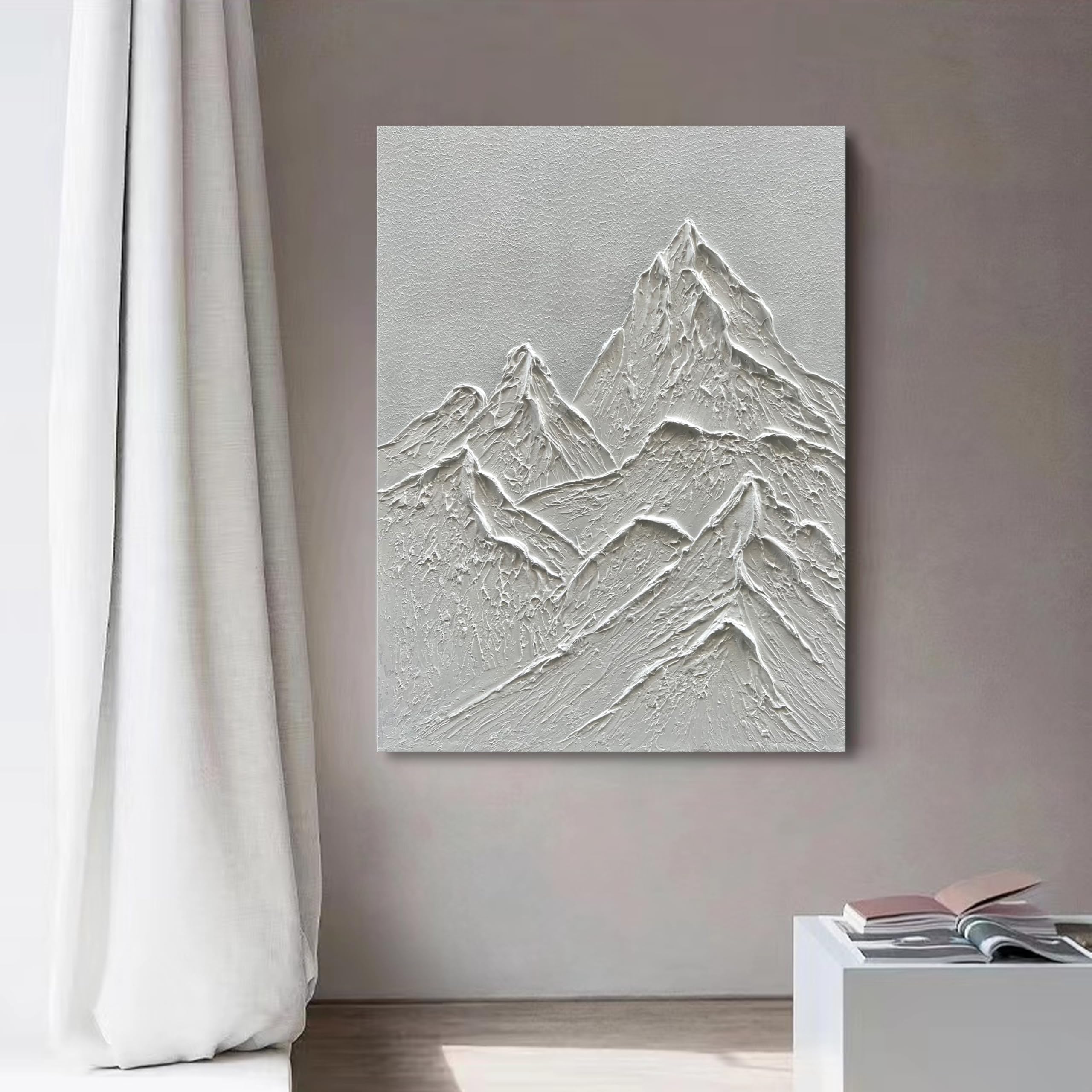 Amazon.com: NANKAI Art Hand-Painted Texture 3D Wall Art 40x28 inch