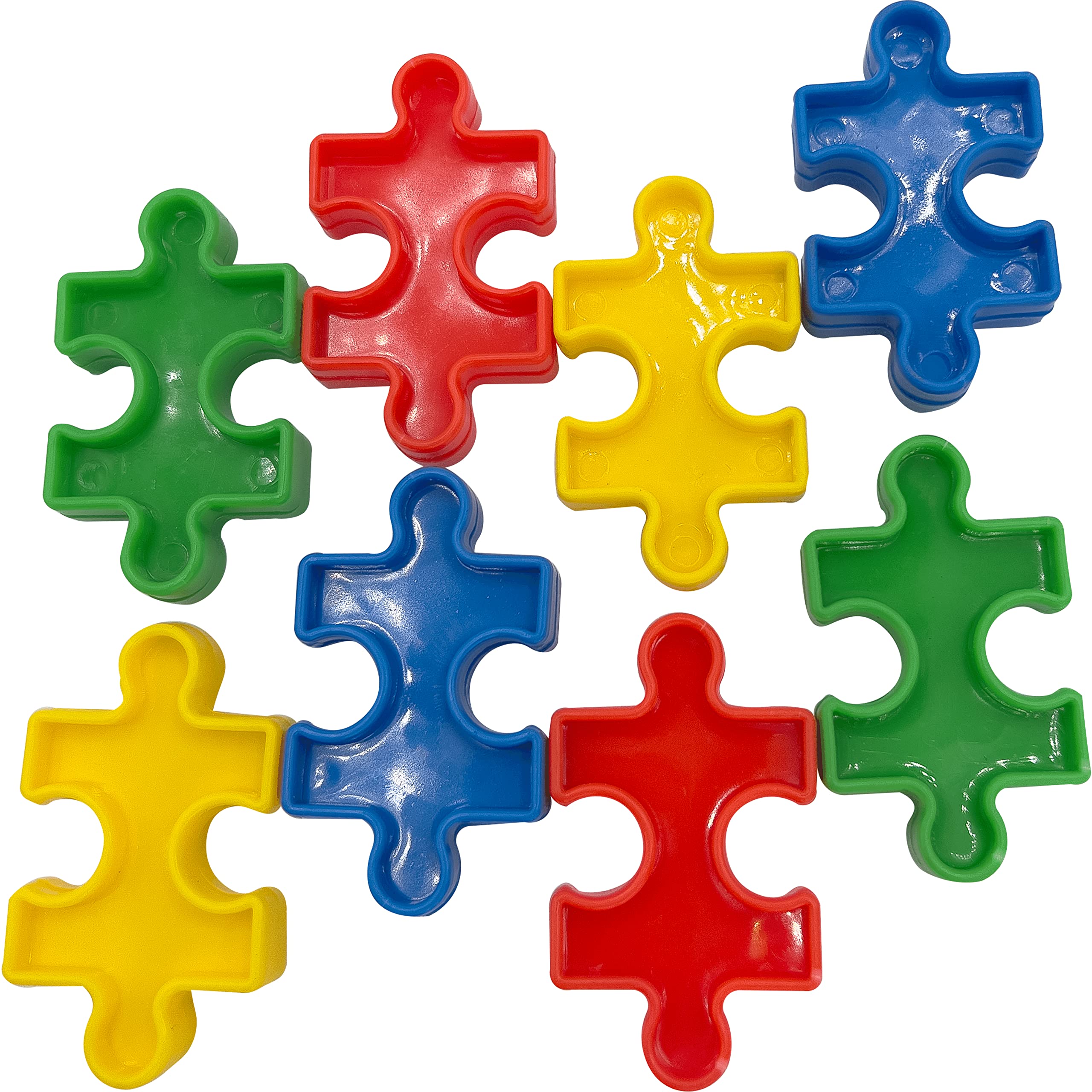 Mandarin Bird Toys 3002 Plastic Puzzle Piece Pk8 by M&M - Brightly Colored Durable Interesting Foot Toy Parts, Smooth Sidesm, Can be Clipped Together, Fun for Feet, Ideal for Smalls Size Pets,