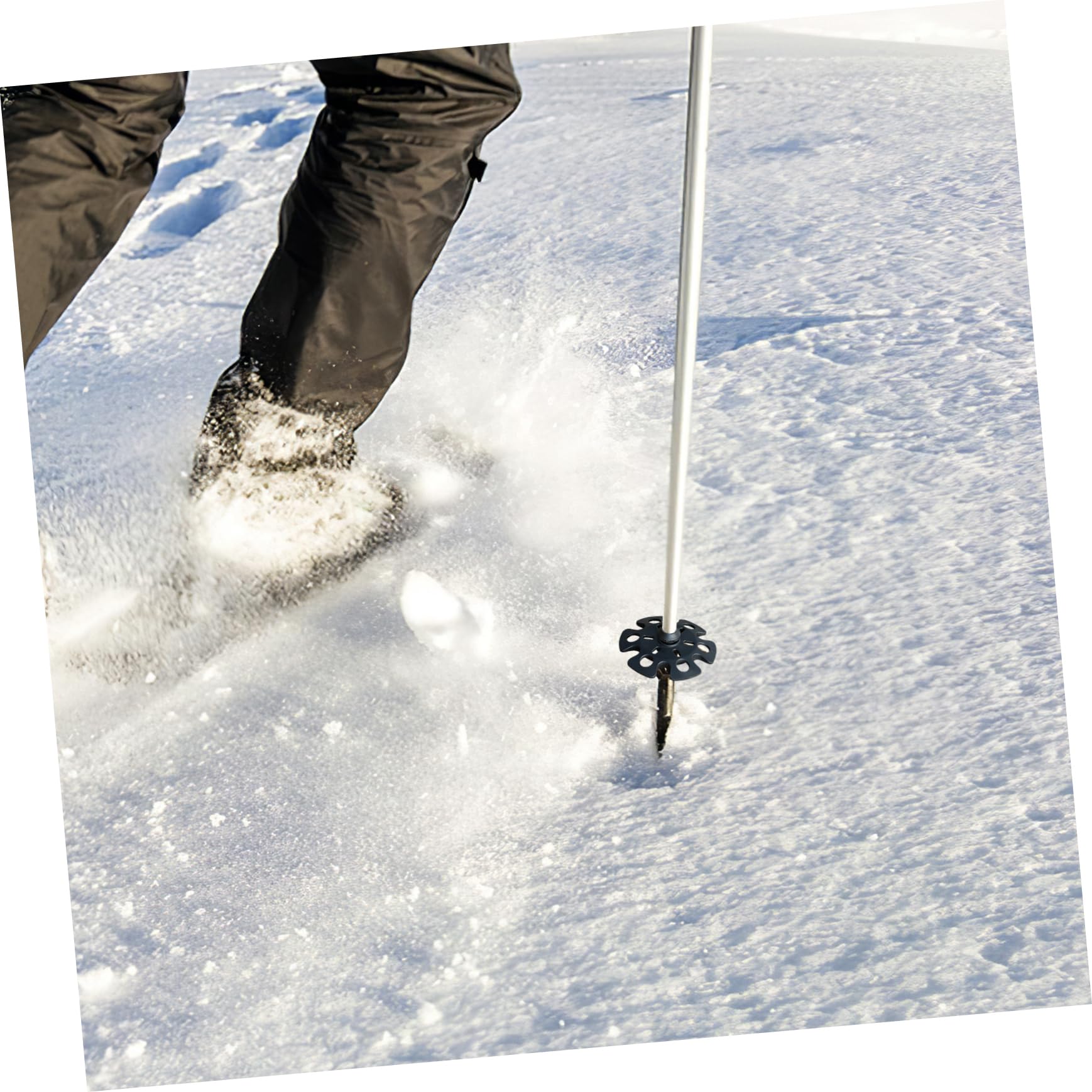 LIOOBO 4 Piezas Accesorios para Bastones de Senderismo Tapones para Bastones de Trekking Cubiertas Antideslizantes para Nieve y Barro