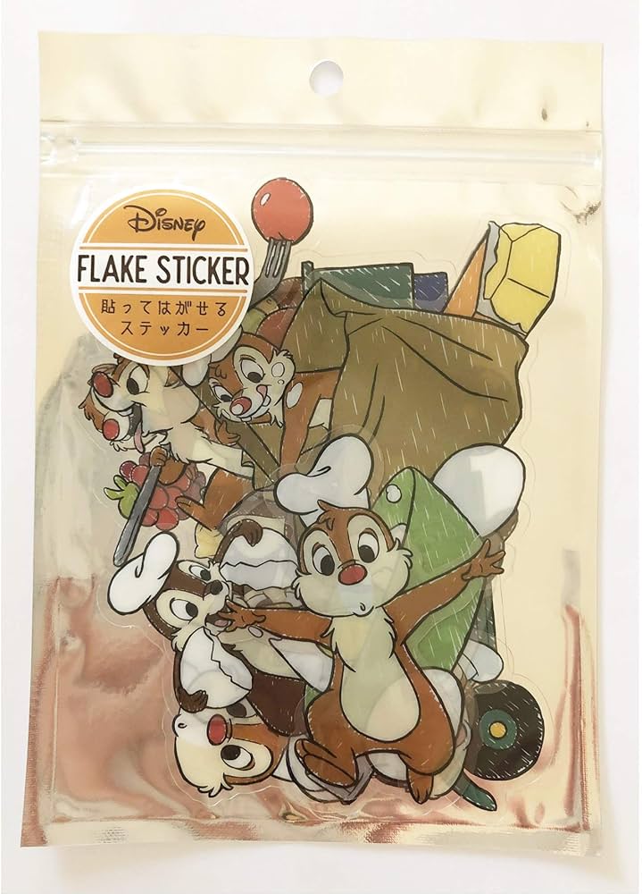 【ディズニーストア】★100円★ プレゼント シール ショップ袋 チップ&デール ディズニーストア】☆100円☆ プレゼント シール ショップ袋