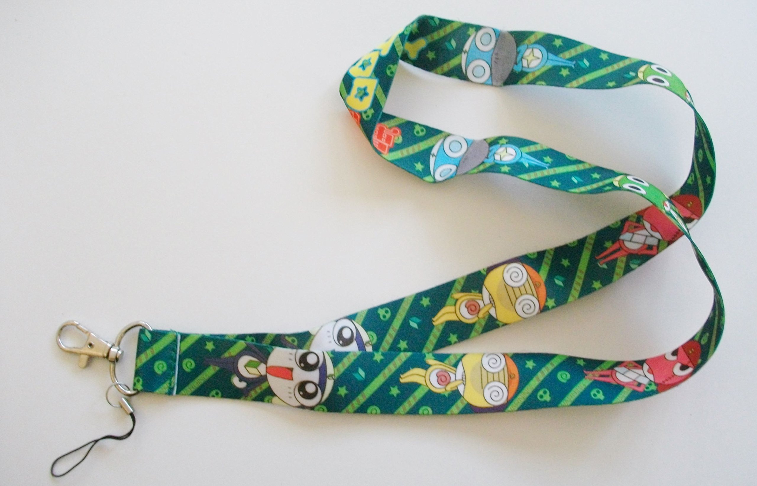 Anime Keroro Gunso Sgt. Frog Green Color Fabric Lanyard