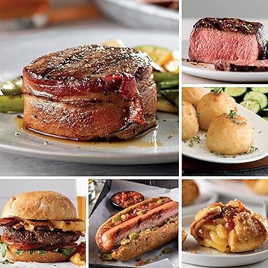 Amazon.com: Omaha Steaks Deluxe Gift Package (4 Bacon-Wrapped Filet ...