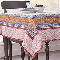 Vista 9 de Maison d' Hermine Table Cloth Square Table 100% Cotton 54 x 54 Inches Fall Tablecloth Reusable Everyday Use for Thanksgiving Christmas Decorations