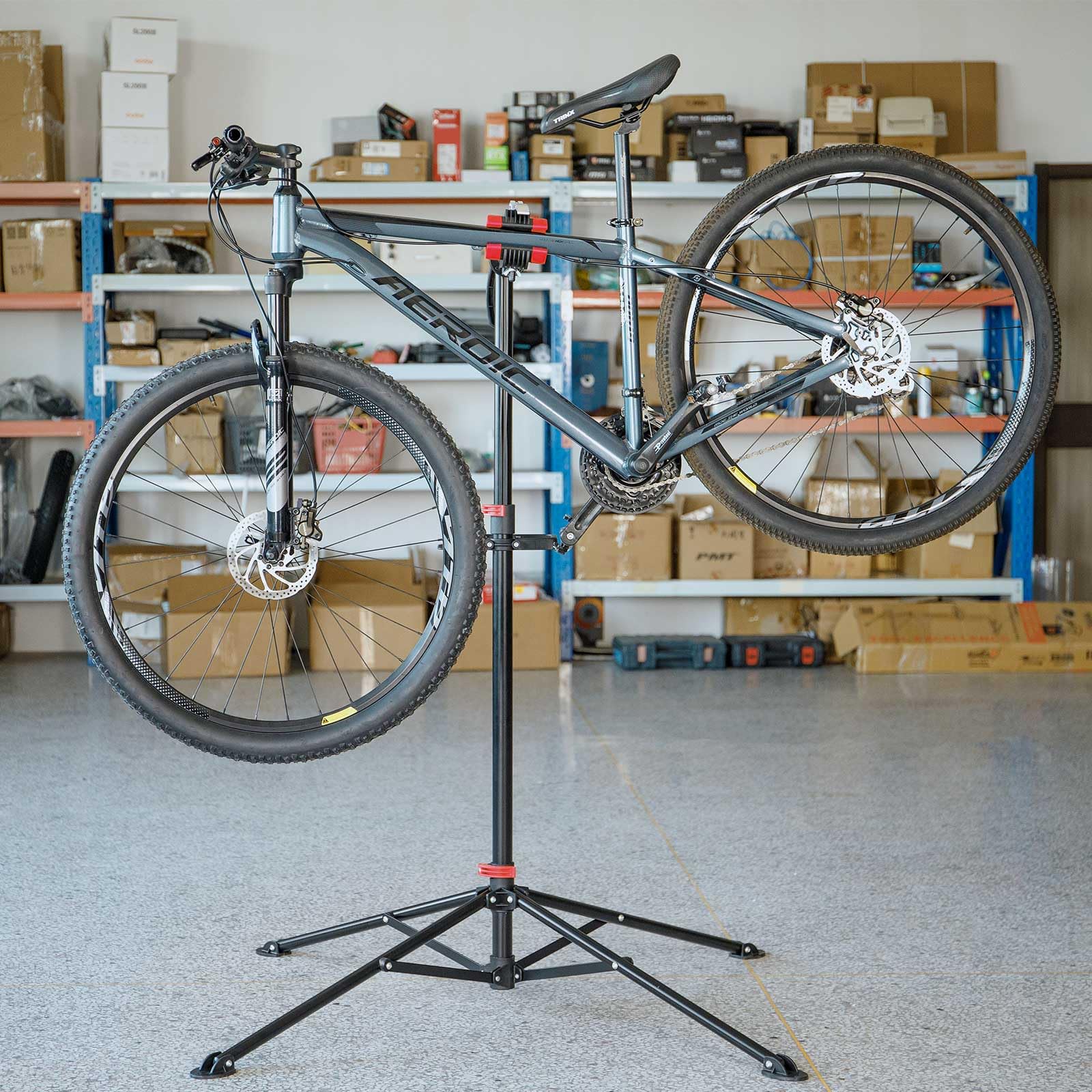 CXWXC Fahrradreparaturständer – E‑Bike-Ständer für Wartungsarbeiten – Werkstattständer für E‑Bikes – Reparaturständer für Mountainbikes und Rennräder, geeignet für Werkstatt und Heimmechaniker