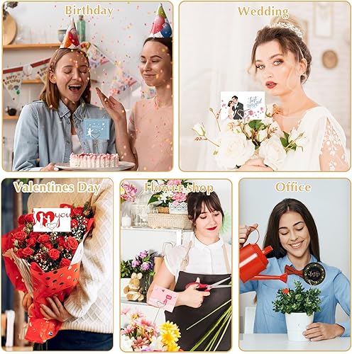 Miniatura 7 de Amabro 40 portatarjetas de púas florales, alambre de metal, soporte para tarjetas de lugar de flores, soporte para clips de fotos dorados, púas