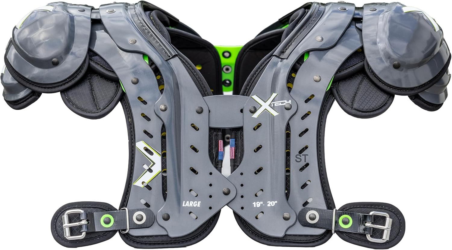 XTECH X2 Football Shoulder Pads - Unique Configurations for All Positions - Advanced Lightweight Pad for Adult Mens and High School Players
