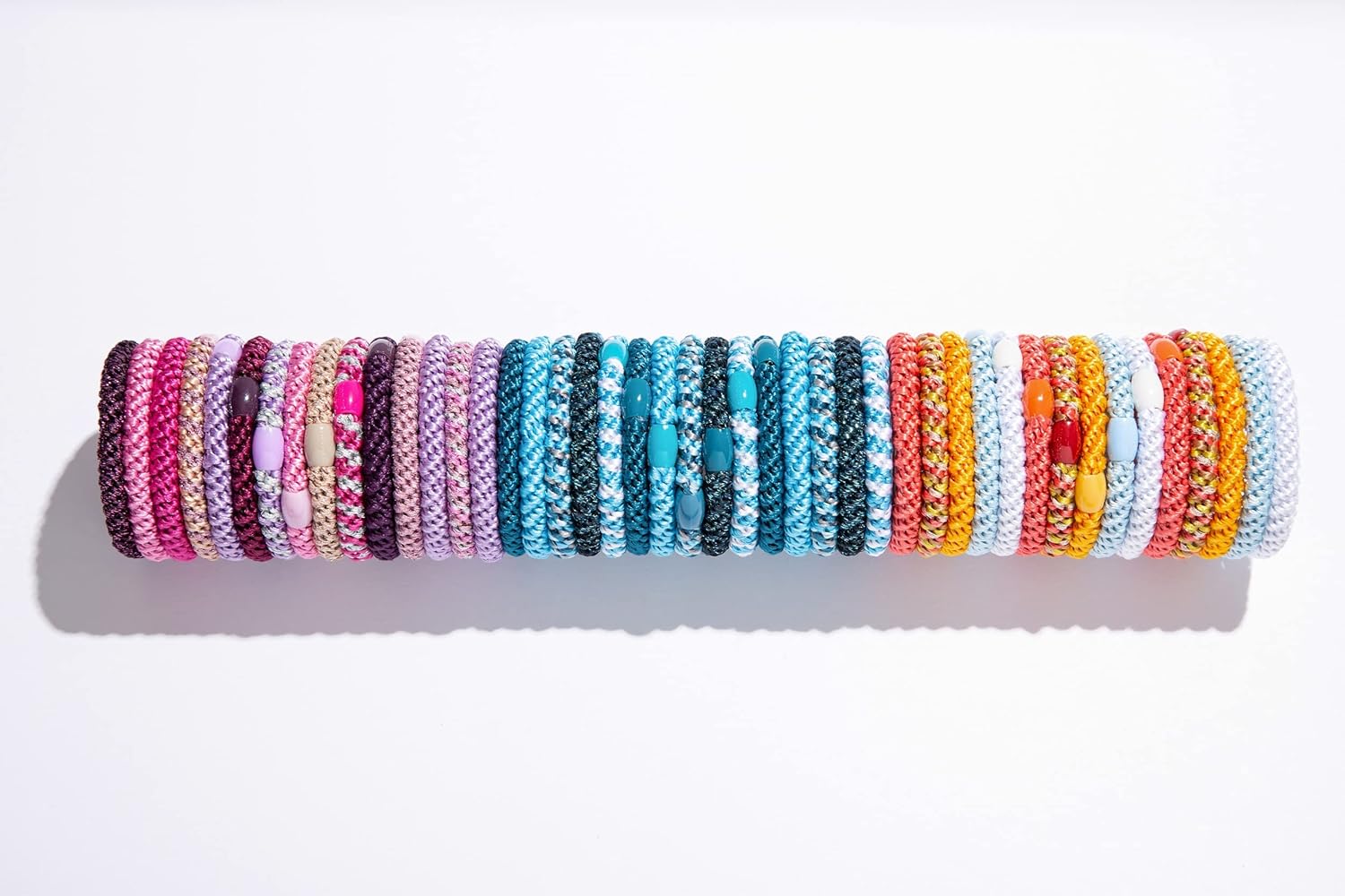 L. Erickson Grab & Go Ponytail Holders, Black, Set of Eight - Exceptionally Secure with Gentle Hold : Hair Bands For Thick Hair : Beauty & Personal Care