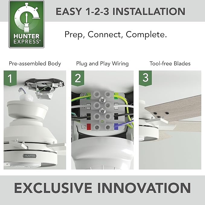 Ventilador de Techo 52 Pulgadas Con Luz LED 120V miniatura 9