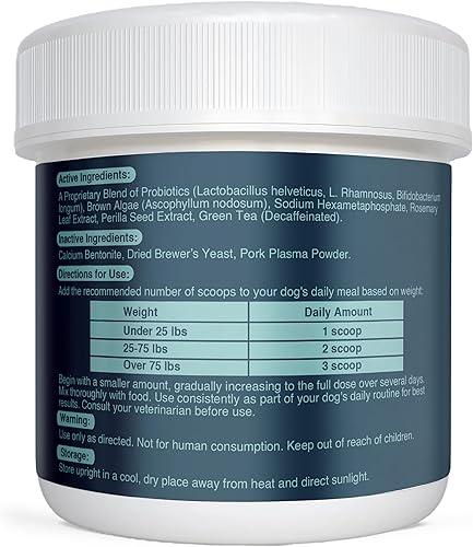 Miniatura 8 de NOVEHA Polvo dental para mascotas, cuidado bucal aprobado por veterinarios para perros y gatos, removedor de placa natural para perros, fórmula de