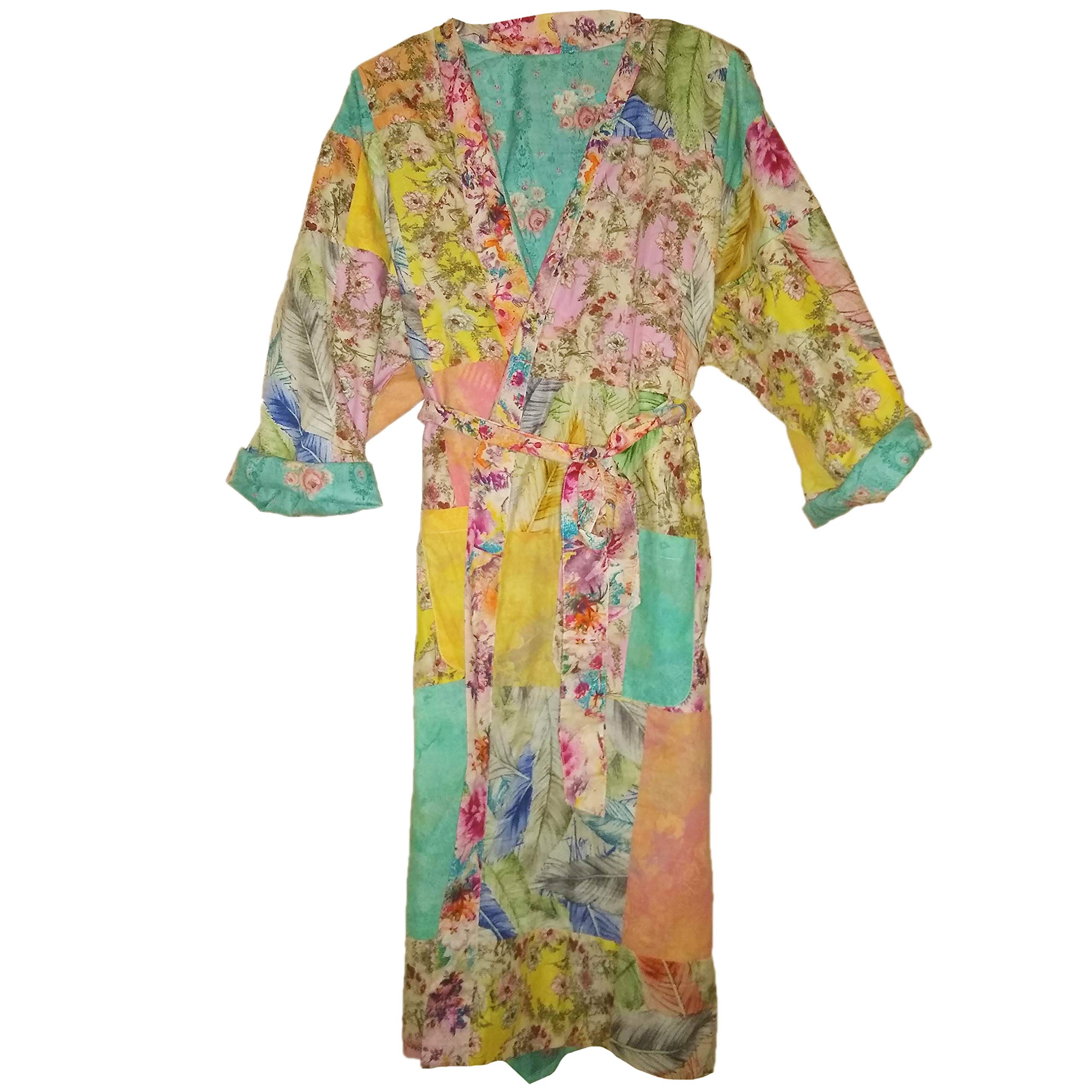 Art Studio Company Floral Print Cotton Robe Long