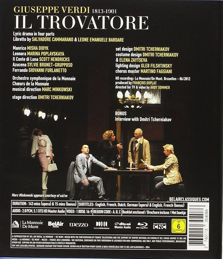 その他 Il Trovatore [DVD] p706p5g Amazon.co.jp: Il Trovatore [Blu-ray] : DVD