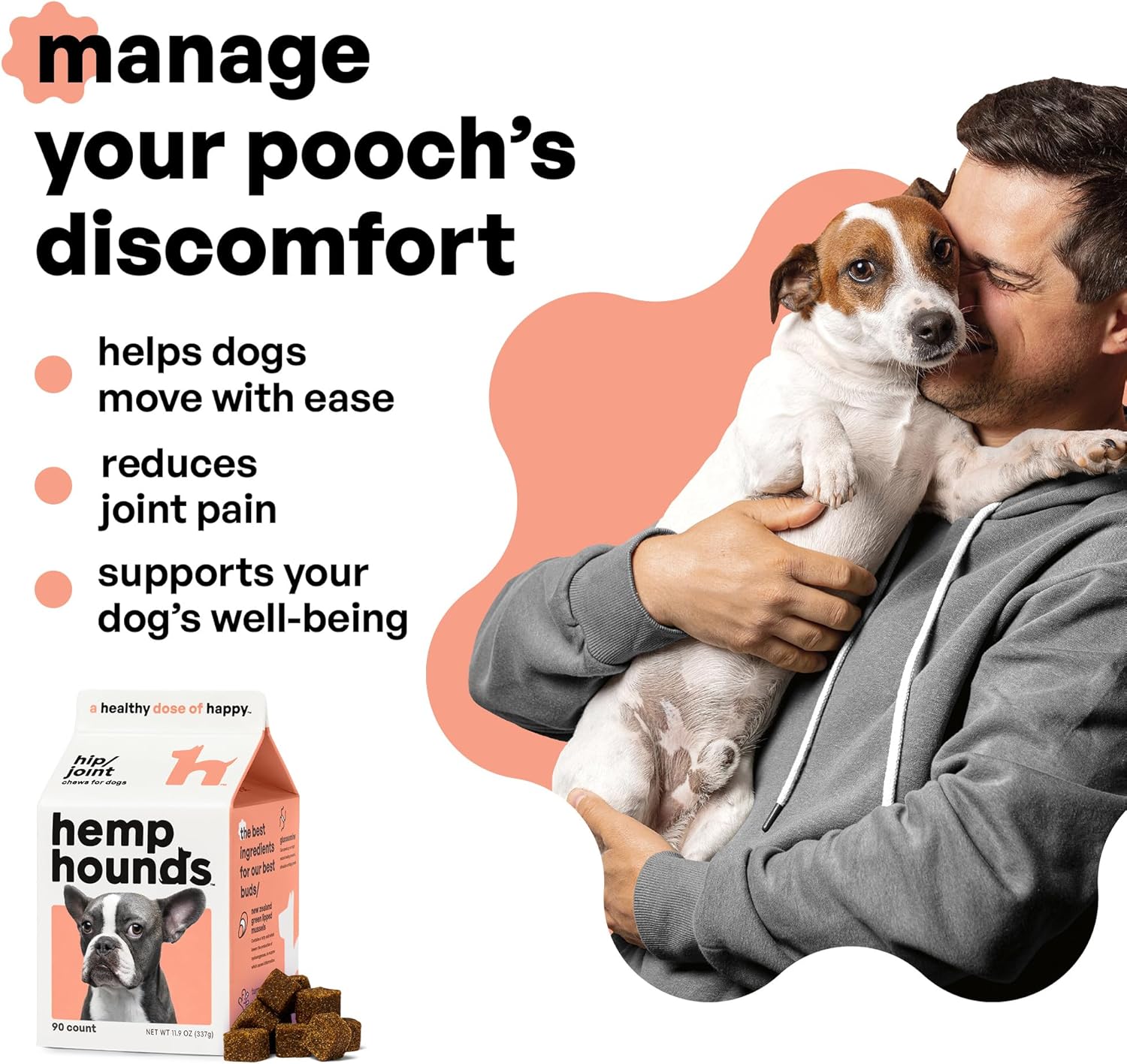 81vx2ndL4wL._AC_SL1500_ Adaptogenic Joint Supplement for Dogs- Glucosamine Chondroitin for Dogs with Green Lipped Mussels - MSM - 90 Chews - Dog Pain Supplement - Inflammation Relief Chews - Beef Liver Flavor