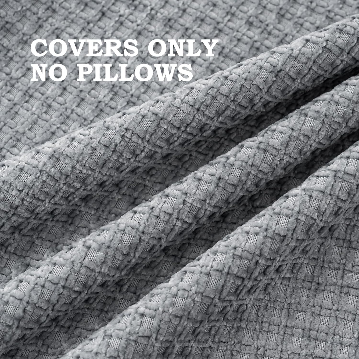 Pack of 4 Throw Pillow Covers 18x18 inch Light Gray Boho Cushion Covers Decorative Farmhouse Pillow Covers for Couch Bed Sofa Living Room Home Decor Soft Square Pillowcase