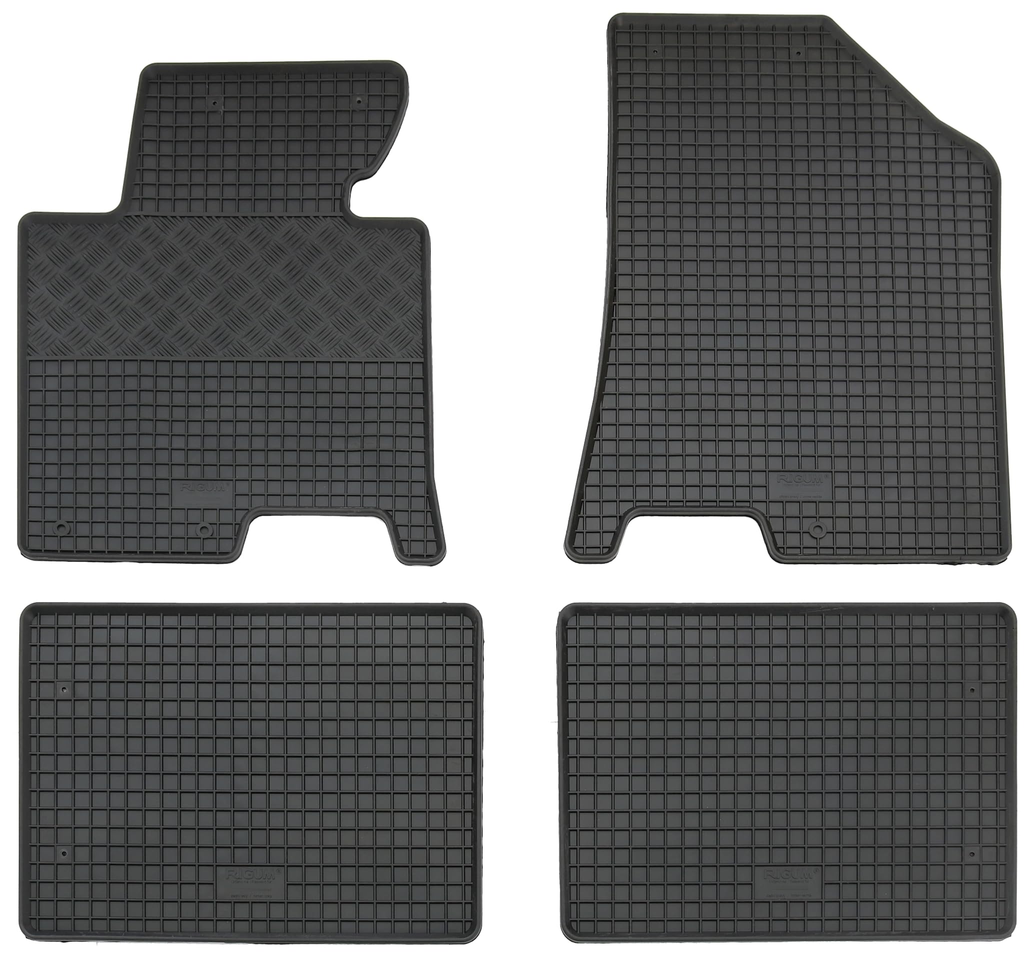 AD Tuning Juego de Alfombrillas de Goma, 4 Piezas, Alfombrillas de Goma