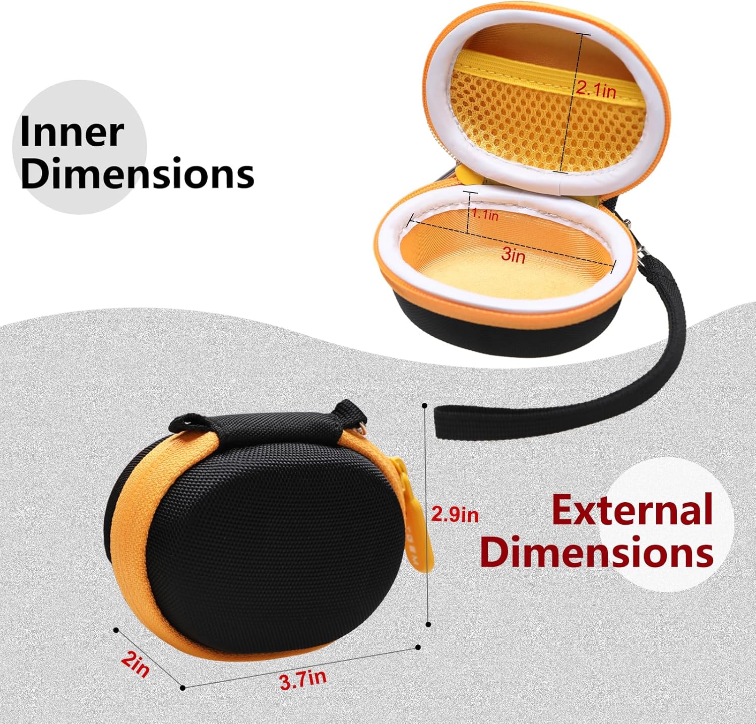 LTGEM Hard Case Compatible with DEWALT Jobsite Pro/noxgear 39g Wearable Speaker - Image 2