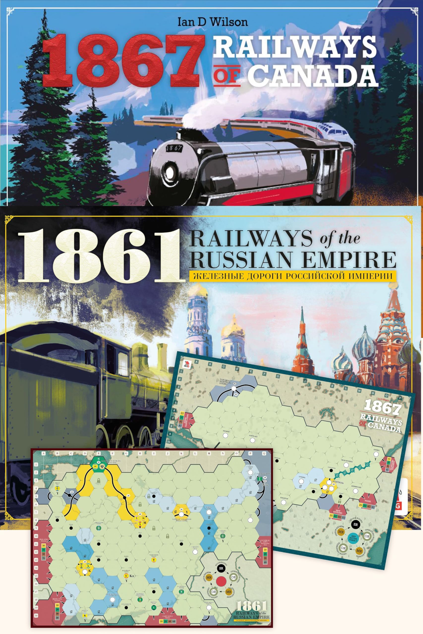 Amazon | 1861/1867 ボードゲーム - 1861: ロシア帝国の鉄道 & 1867