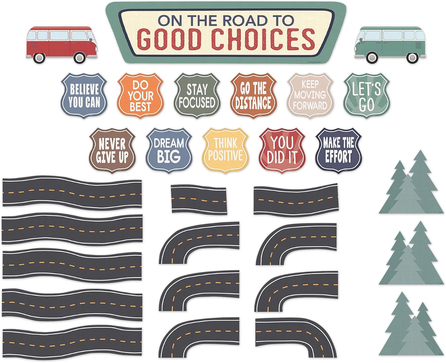 Teacher Created Resources Moving Mountains Road Trip On the Road to Good Choices Mini Bulletin Board (TCR9225) image 4